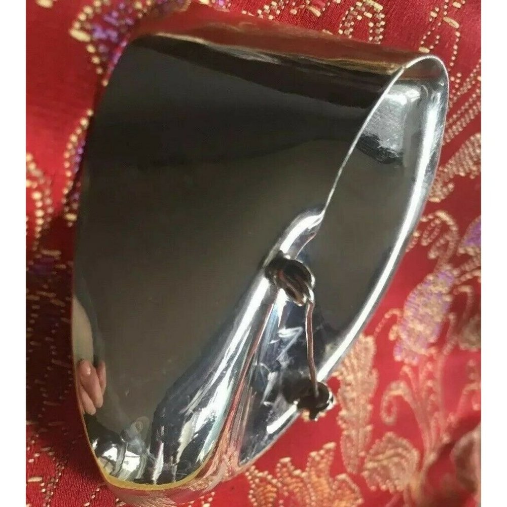 Mid Century Modern Taxco Mexico Signed Sterling 925 Statement Brooch Heavy - Picture 4 of 7